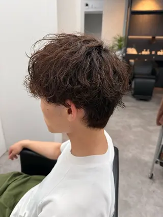 ショート パーマ メンズ 社会人向けパーマ 北千住No.1林和輝のヘアスタイル
