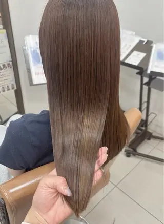 セミロング カラー 頭皮×髪質改善 透明感カラー💎中村のヘアスタイル