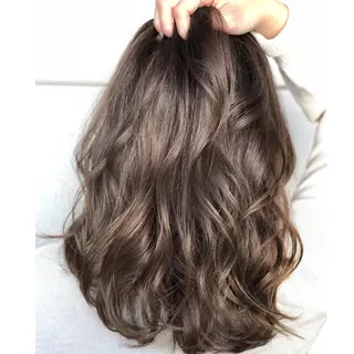 ロング カラー パーソナルカラー診断 できます 木曽 主博のヘアスタイル