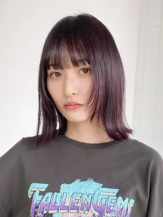 ミディアム カラー ITbyALBUM 中野店のヘアスタイル