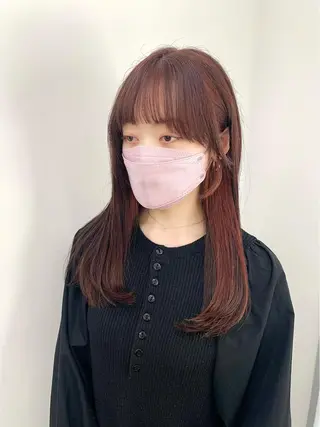 ロング カラー パーマ ヘアアレンジ メンズ キッズ ネイル マツエク・マツパ アイブロウ 似合せレイヤー／ 柔らか透明感カラーのヘアスタイル