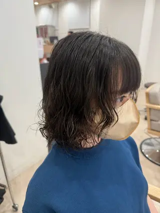 ミディアム パーマ littleesta 那月のヘアスタイル