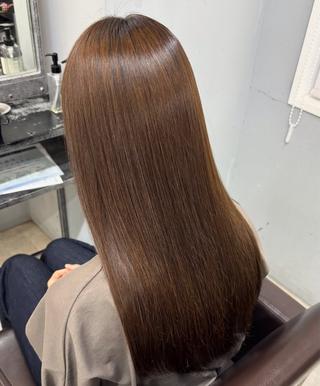 ロング 佐藤 宰 OZ桑野店のヘアスタイル
