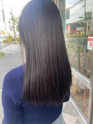 セミロング カラー ハラダ ヒナミのヘアスタイル