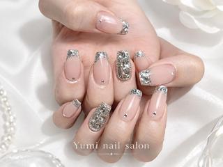 ネイル 𝐲𝐮𝐦𝐢🎀 長さ出しデザイン専門のネイルデザイン