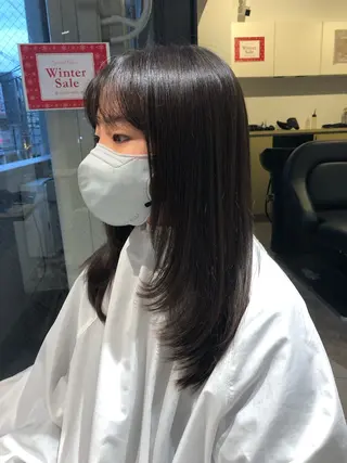 セミロング soy kufu 川勝のヘアスタイル