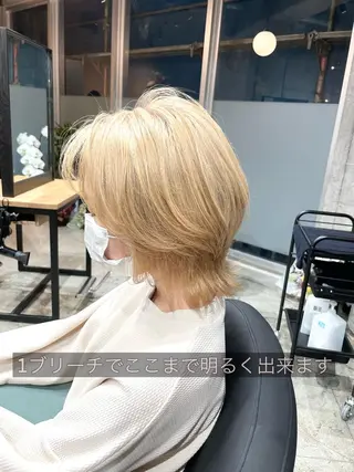 ショート カラー ✨髪質改善/ハイトー ン/艶髪高山のヘアスタイル