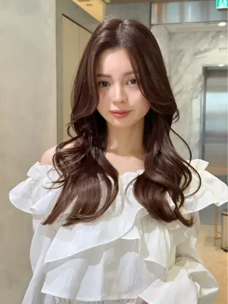 ロング カラー ヘアアレンジ ⭐️巻ける縮毛矯正/ レイヤー　to-kiのヘアスタイル