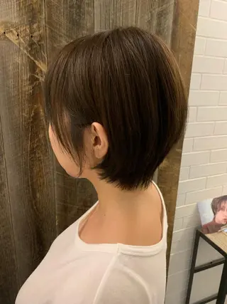 ショート カラー パーマ ヘアアレンジ Bianca 代表 硲 貴亮【東武練馬】のヘアスタイル