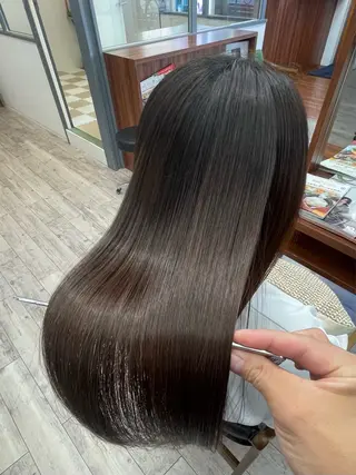 ロング 美髪矯正/髪質改善/ 福崎航平のヘアスタイル
