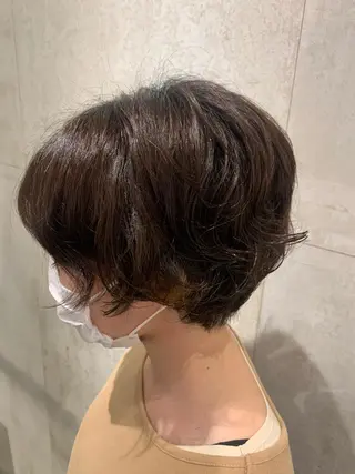 ショート パーマ 蓼沼 由莉のヘアスタイル