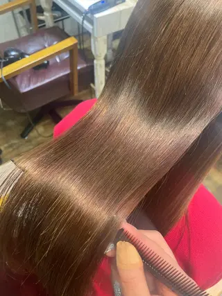ロング カラー 極艶透明感カラー🐰 髪質改善/出雲つぐみのヘアスタイル