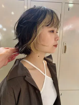 ショート カラー 朝が楽になるパーマ /ミリヤのヘアスタイル