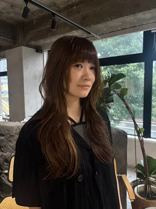 ロング 長崎 紗南のヘアスタイル
