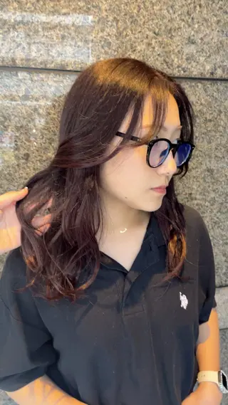 ミディアム カラー hitomi ♡ 自由が丘アシスタントのヘアスタイル