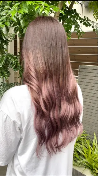 ロング カラー チヒョ🦋 韓国hair🇰🇷のヘアスタイル
