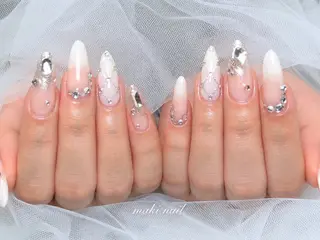 ネイル MAKI🌸堺筋本町 ガーリー/綺麗めのネイルデザイン