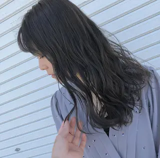 ロング パーマ ヘアアレンジ メンズ 齋藤 佳以のヘアスタイル