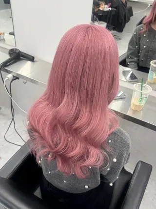 ロング カラー ピンク🎀/ベージ ュ🧸🥞/ユウキのヘアスタイル