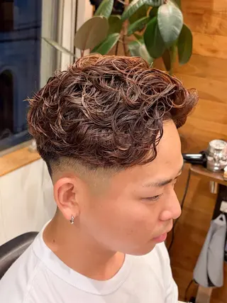ショート パーマ メンズ 三宮メンズカット ヨシイッキのヘアスタイル