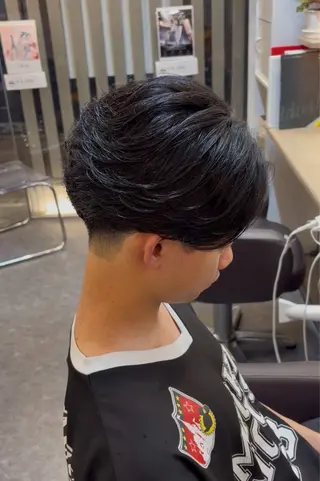 ショート パーマ メンズ 質感カット × 清潔 感カット　Hiroのヘアスタイル
