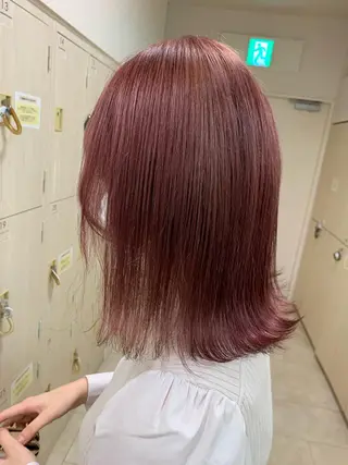 ミディアム カラー 暖色/ブリーチカラー 🎀 M i k uのヘアスタイル