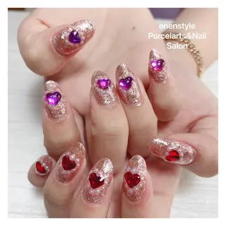 ミディアム ネイル 🐾enen style 🐾のネイルデザイン