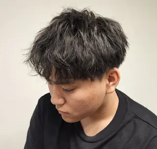 ショート パーマ メンズ 【イケメン風パーマ】 SHOFYのヘアスタイル