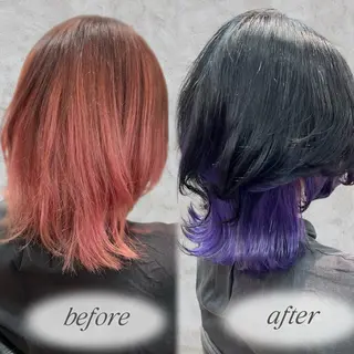 ショート レイヤー💫Wカラー 🍎森貝洋亮🍎のヘアスタイル