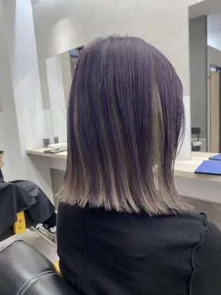 ミディアム カラー lafit ラフィット 下大利のヘアスタイル
