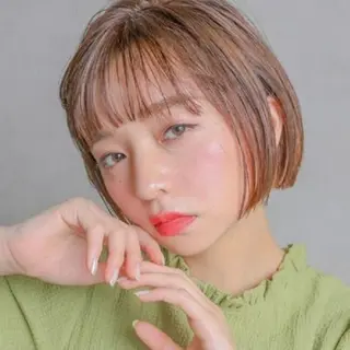 ショート カラー enx天王町店 伊藤 愛央のヘアスタイル