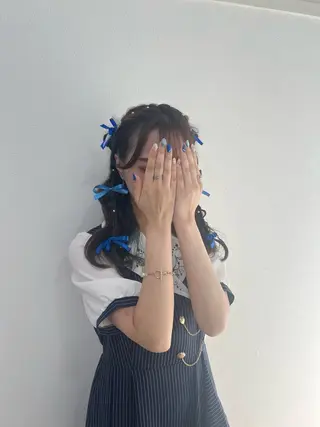 ロング ヘアアレンジ 大羅 海比のヘアスタイル