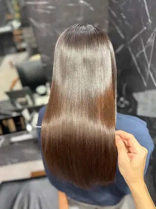 ロング JIN|朝楽になる 乾かしただけで極艶髪のヘアスタイル