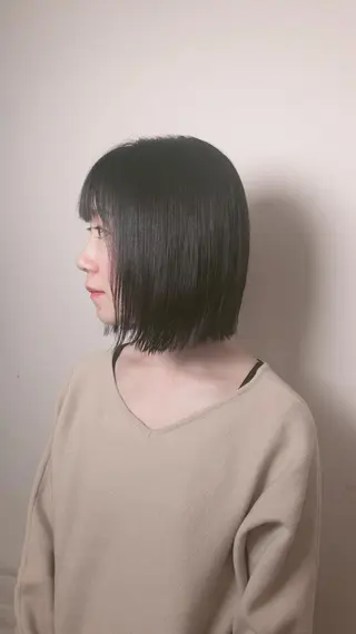 ミディアム 杉野 凜のヘアスタイル