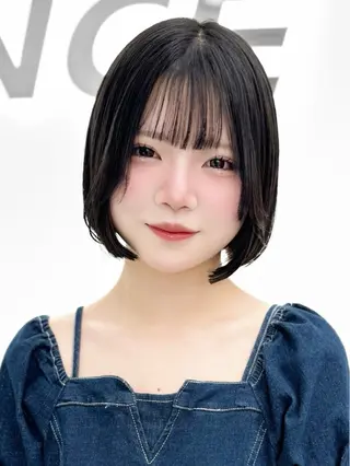 ショート カラー ヘアアレンジ 縮毛矯正🤍 盛れるボブ/ひかりのヘアスタイル