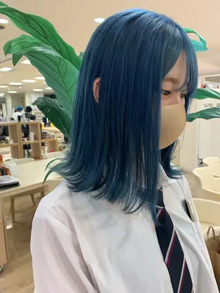 ミディアム カラー 暖色/ブリーチカラー 🎀 M i k uのヘアスタイル