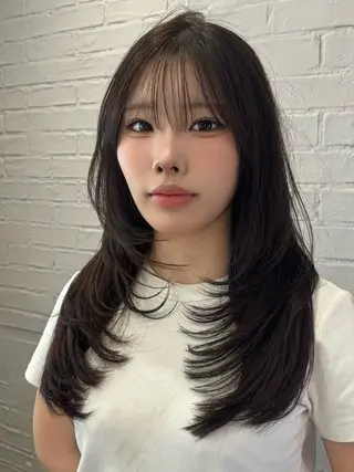 ロング 藤井 ユウキのヘアスタイル