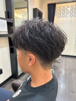 メンズ ナチュラルヘア 神田一瑳のヘアスタイル