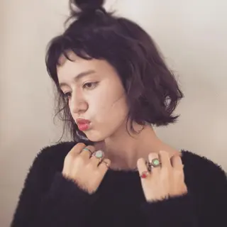 ショート ミディアム セミロング パーマ ヘアアレンジ 💁♂️メンズカッ トパーマ💈大田涼華のヘアスタイル