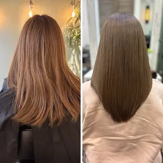 セミロング カラー 💜髪質改善💜韓国 レイヤー💜TAKUのヘアスタイル