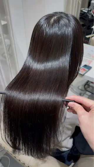 セミロング 福山艶髪|髪質改善| 三宅星哉のヘアスタイル
