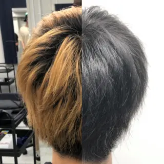 カラー 🦋縮毛/韓国レイヤ ー/透明感カラー🦋のヘアスタイル