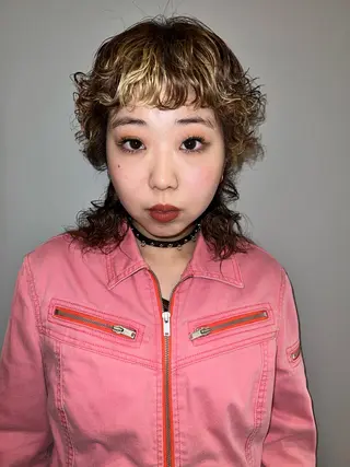 セミロング パーマ 圧倒的デザイン力 店長🎨RENAのヘアスタイル