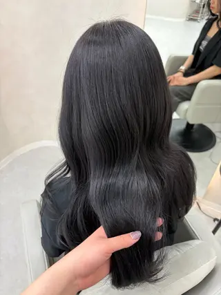 ロング カラー 韓国レイヤー/透明感 カラー🖤アイナのヘアスタイル