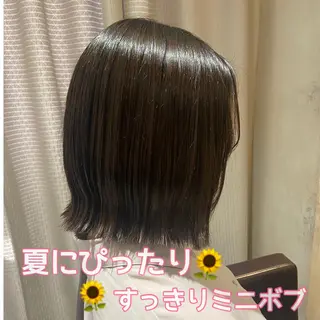 ショート 今話題の艶髪矯正 美艶カラー/FUKAのヘアスタイル