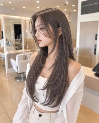 ロング カラー 金子 直樹のヘアスタイル