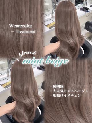 カラー 🎀韓国風暗髪 nana🎀のヘアスタイル