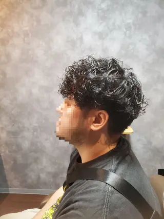 ミディアム パーマ メンズBOLT ハシモトのヘアスタイル