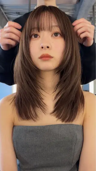 セミロング LANAdesign bleach 🪐のヘアスタイル