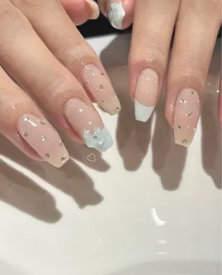 ネイル うるキラ✨ワンホン yuka🥂のネイルデザイン